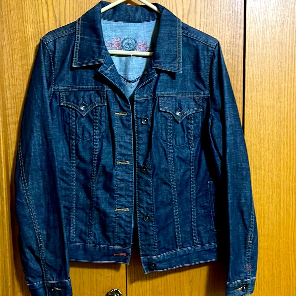 1969 Denim Jean Jacket, Size Large